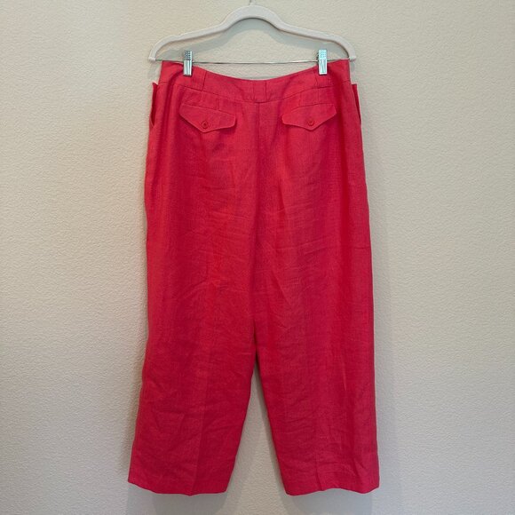 Talbots Salmon-colored Linen Slacks - Picture 2 of 5
